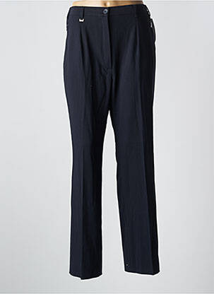 Pantalon drept talie cu cleme talie înaltă albastru RICHY femeie