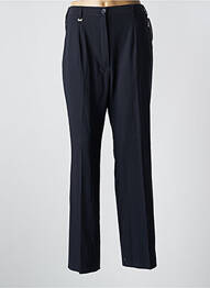 Pantalon drept țesătură crep talie înaltă albastru RICHY femme
