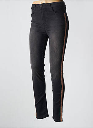 Blugi skinny talie înaltă talie înaltă negru CONCEPT K femeie