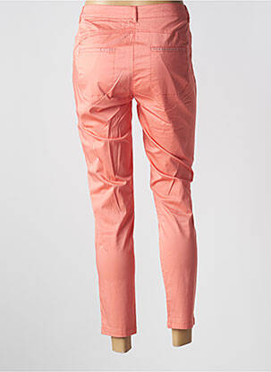Pantalon 7/8 țesătură poplin mărime normală portocaliu THALASSA femeie