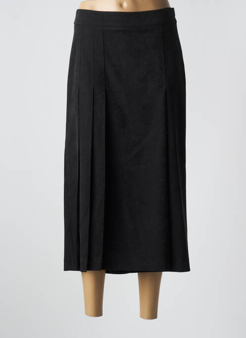 Pantalon trei sferturi negru QUATRE VINGT JOURS femeie