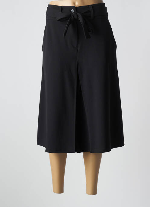 Pantalon trei sferturi negru QUATRE VINGT JOURS femeie