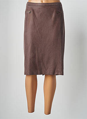 Fustă midi maro GUY DUBOUIS femeie
