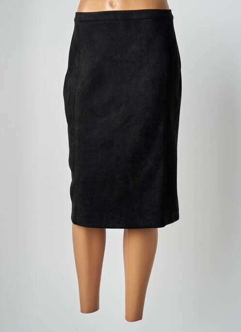 Fustă midi negru QUATRE VINGT JOURS femeie