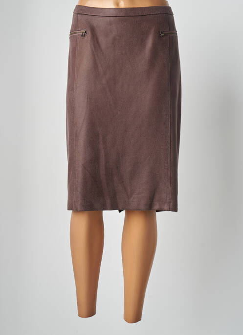 Fustă midi maro GUY DUBOUIS femeie