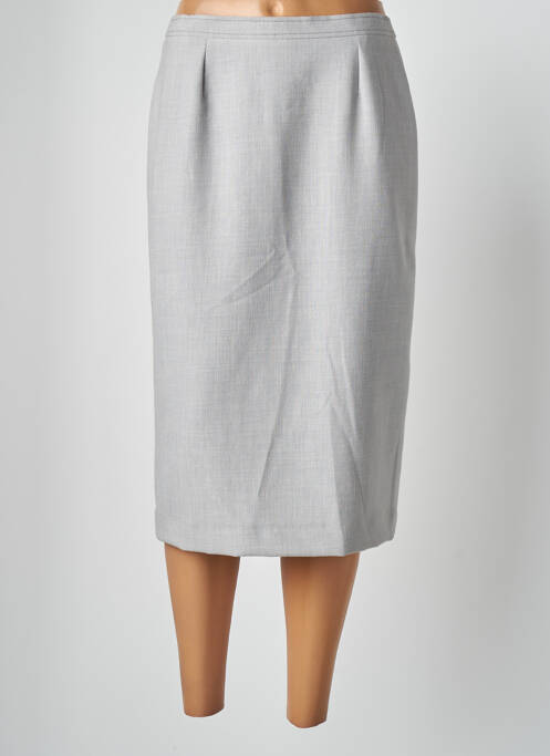 Fustă midi gri FRANCOISE DE FRANCE femeie