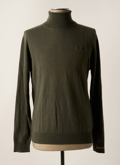 Pulover cu guler înalt verde PEPE JEANS bărbat