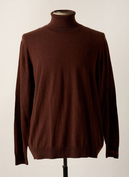 Pulover cu guler înalt maro PEPE JEANS bărbat