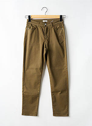 Pantalon slim buzunare maro KANOPE femeie