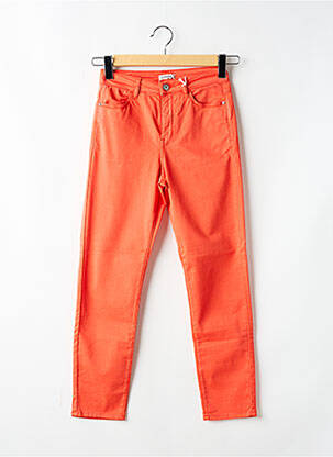 Pantalon slim buzunare portocalie KANOPE femeie