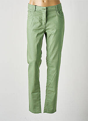 Pantalon slim buzunare verde BRANDTEX femeie