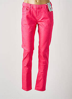Pantalon slim talie elastică roz S.QUISE femeie