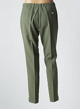 Pantalon 7/8 talie elastică mărime normală verde TELMAIL femeie
