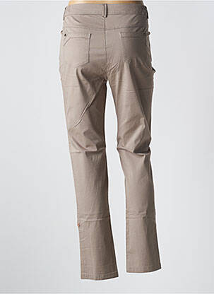 Pantalon slim talie elastică talie înaltă maro AGATHE & LOUISE femeie