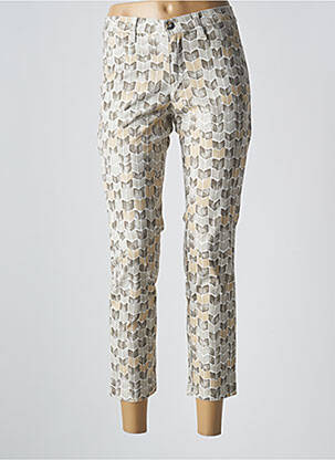 Pantalon 7/8 talie înaltă talie înaltă gri WALTRON femeie