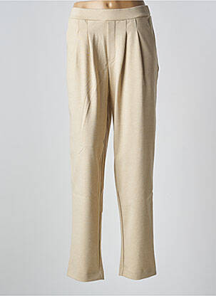 Pantalon drept elasticitate talie înaltă bej B.YOUNG femeie