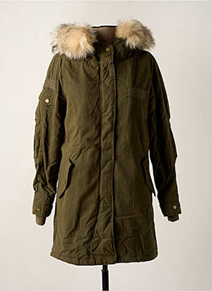 Parka mâneci lungi fără glugă verde ONLY femeie