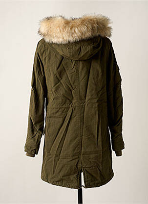 Parka mâneci lungi fără glugă verde ONLY femeie