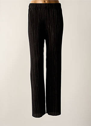Pantalon drept talie elastică negru GRACE & MILA femeie