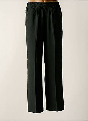Pantalon drept talie elastică mărime normală verde GRACE & MILA femeie