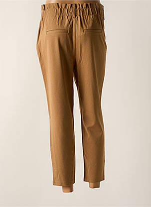 Pantalon 7/8 talie elastică bej ONLY femeie