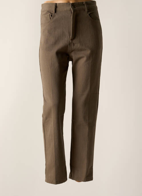 Blugi croială Mom maro GRACE & MILA femeie