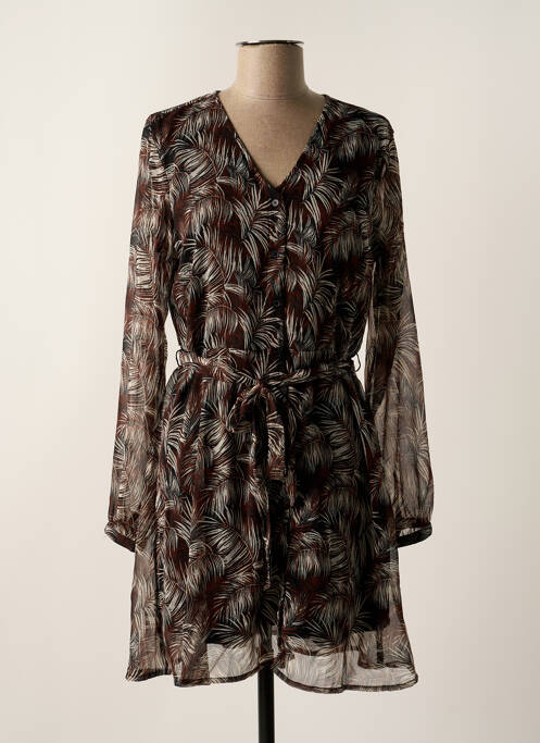 Rochie midi maro ONLY femeie