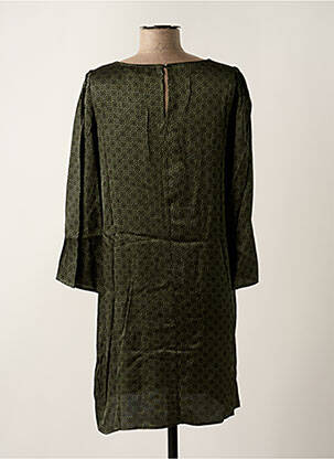 Rochie scurtă croială fluidă mâneci lungi verde GRACE & MILA femeie