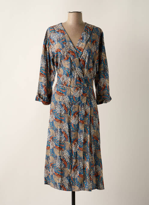 Rochie midi albastru PAKO LITTO femeie