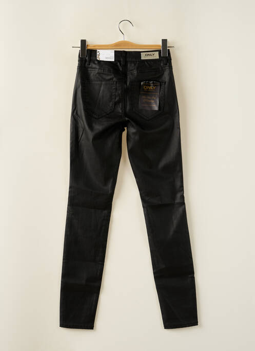 Pantalon slim țesătură acoperită talie înaltă negru ONLY femme