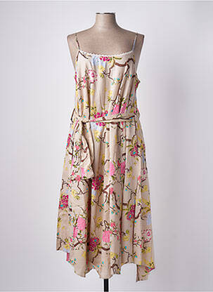 Rochie midi bej RHUM RAISIN femeie