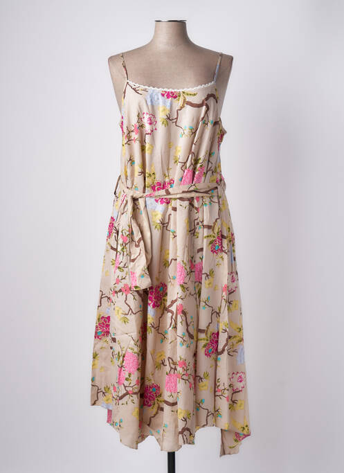 Rochie midi bej RHUM RAISIN femeie