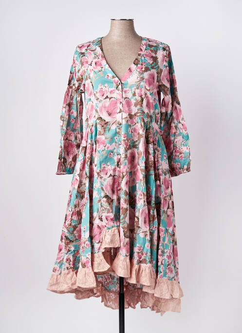 Rochie midi roz RHUM RAISIN femeie