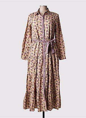 Rochie lungă mâneci lungi mâneci lungi violet RHUM RAISIN femeie