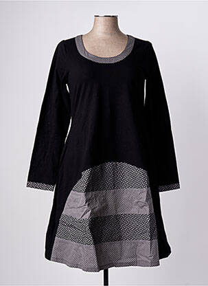 Rochie midi mâneci lungi mâneci lungi negru RHUM RAISIN femeie