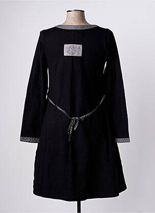 Rochie scurtă croială evazată mâneci lungi negru RHUM RAISIN femeie