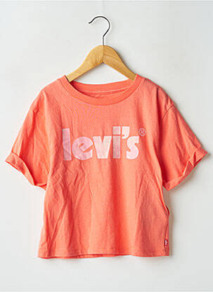 Top croială dreaptă mâneci scurte portocalie LEVI'S fată