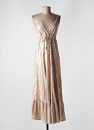 Rochie lungă auriu EVA KAYAN femeie