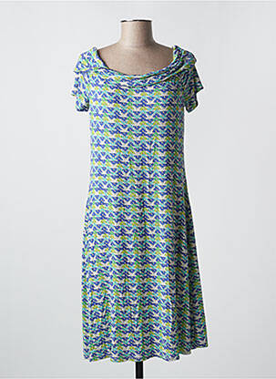 Rochie midi mâneci scurte mâneci scurte albastru SURKANA femeie