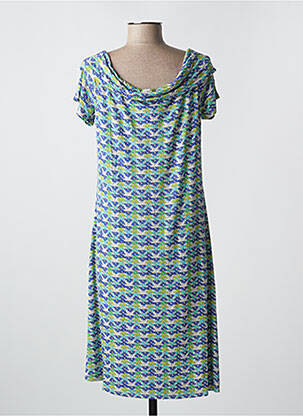 Rochie midi mâneci scurte mâneci scurte albastru SURKANA femeie