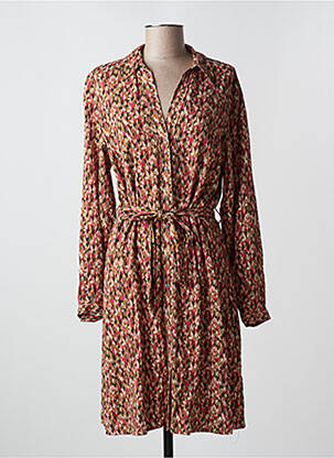 Rochie midi mâneci lungi mâneci lungi maro GARCIA femeie