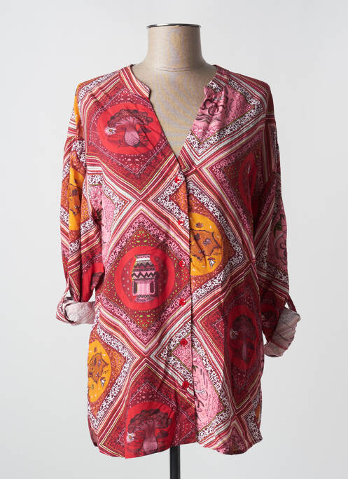 Tunică mâneci lungi roz SURKANA femeie