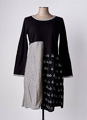 Rochie scurtă mâneci lungi mâneci lungi negru RHUM RAISIN femeie