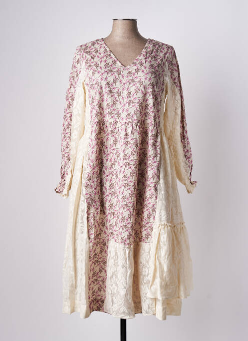 Rochie midi roz RHUM RAISIN femeie