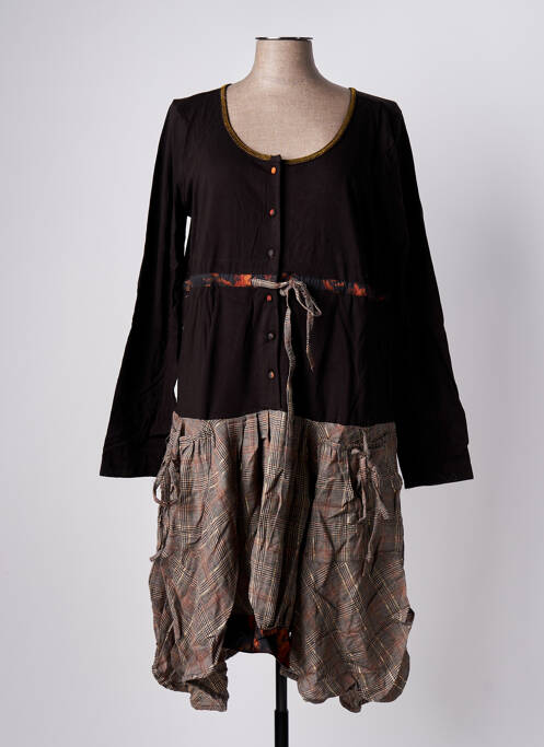 Rochie midi maro RHUM RAISIN femeie