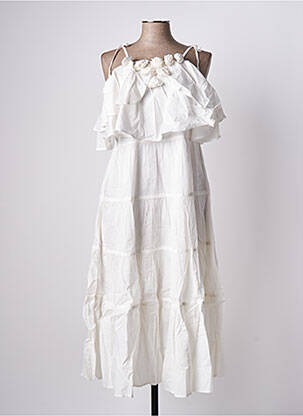 Rochie lungă alb RHUM RAISIN femeie