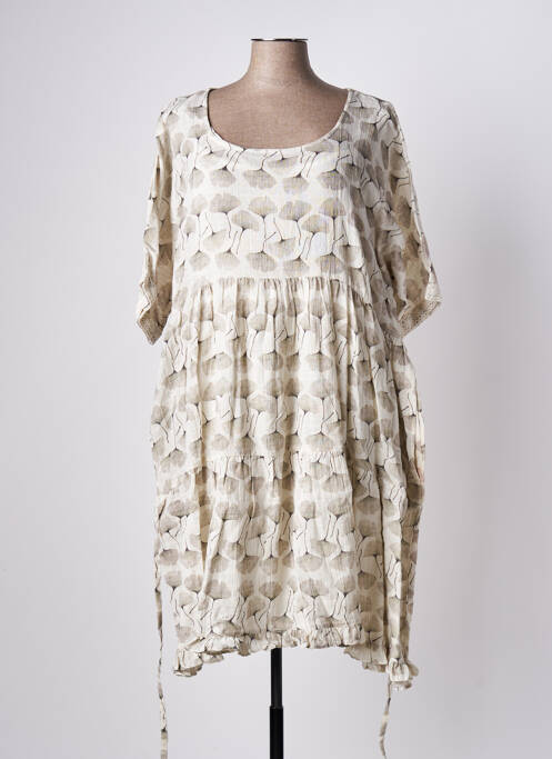 Rochie midi bej RHUM RAISIN femeie