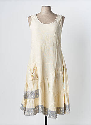 Rochie midi bej RHUM RAISIN femeie