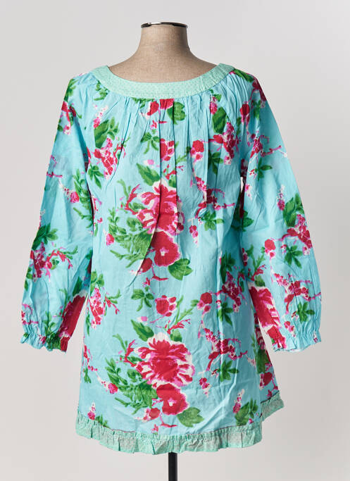 Tunică mâneci lungi guler rotund albastru RHUM RAISIN femme