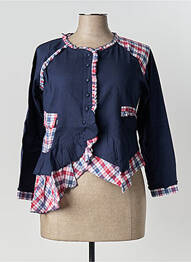 Jachete casual guler rotund albastru RHUM RAISIN femme